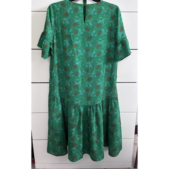 Disney Dress Shop Orange Bird Green Boho Dress Size Small 50th Anniversary - Picture 2 of 8